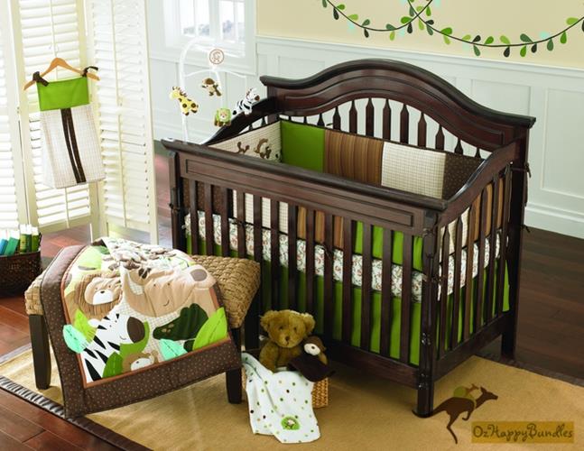 monkey cot bedding