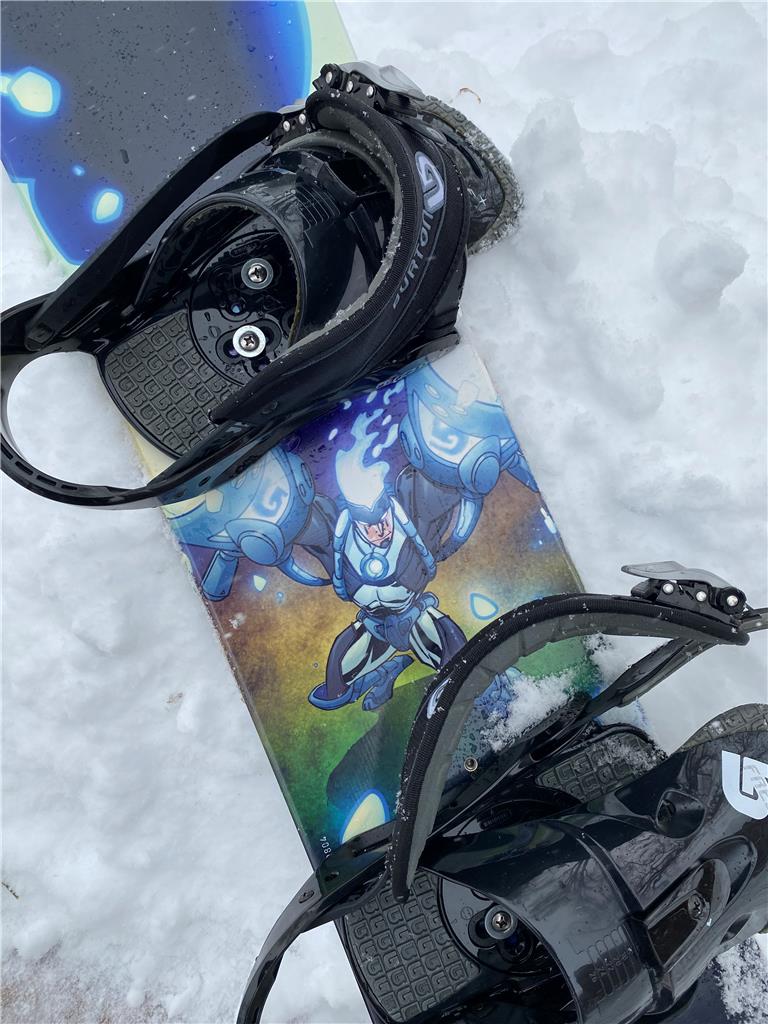 BURTON CHOPPER 126 SNOWBOARD w/ BURTON FREESTYLE BINDINGS