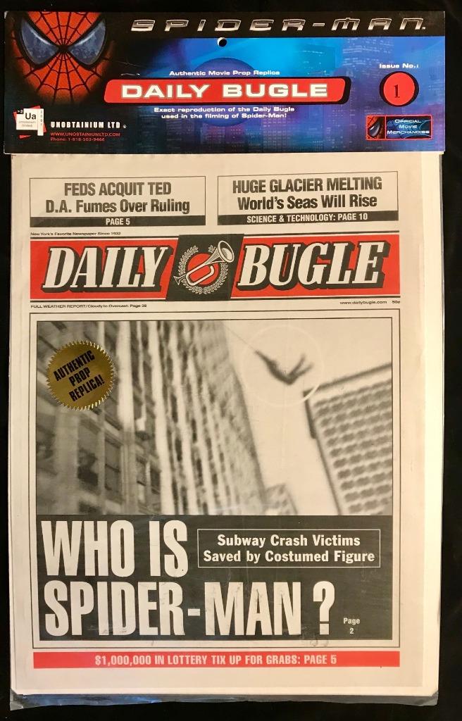 Marvel Spider-Man Movie Licensed Exact Prop Replica DAILY BUGLES select issue #s - Picture 10 of 12