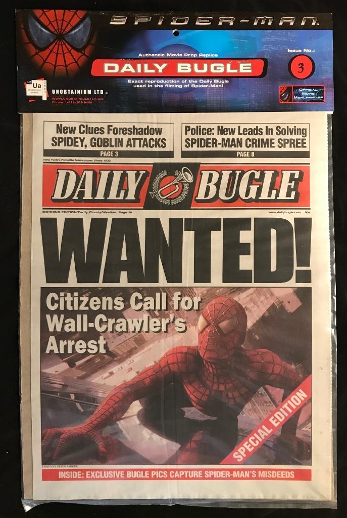 Marvel Spider-Man Movie Licensed Exact Prop Replica DAILY BUGLES select issue #s - Picture 12 of 12