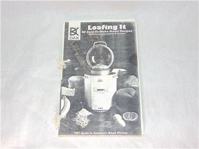 58 Recipes For Dak Welbilt Turbo Bread Machine Maker Loafing It Kitchen Dining Bar Small Kitchen Appliances