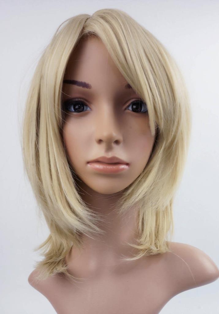 W81 Ash Blonde Ladies Full Wig Medium Length Bob Straight studio7-uk | eBay