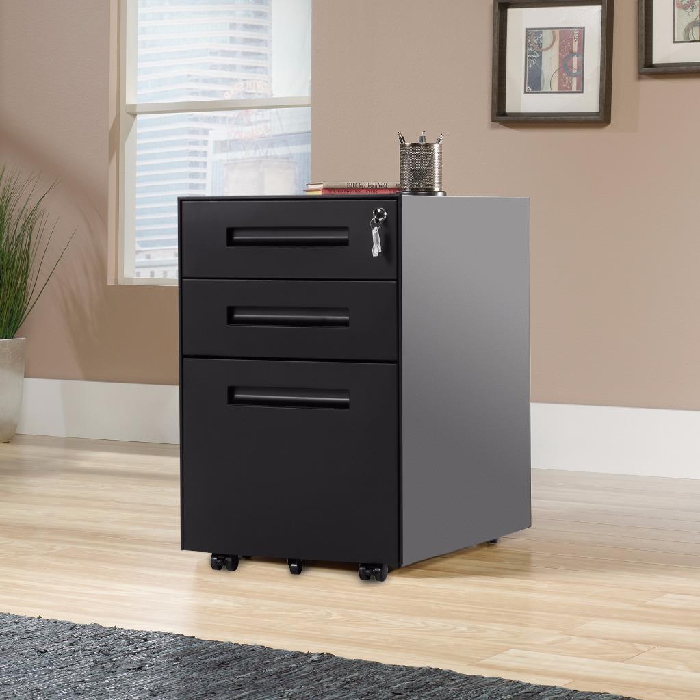 Filing Pedestal Cabinet File Office 3 Drawers Chest Lockable Under