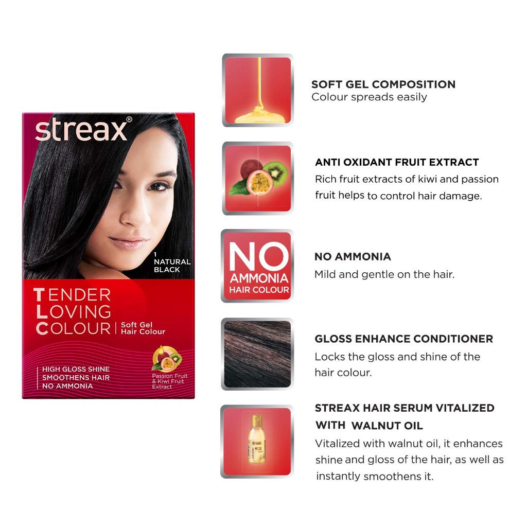 Streax Tender Loving Colour Color Tlc Soft Gel Hair Colour No