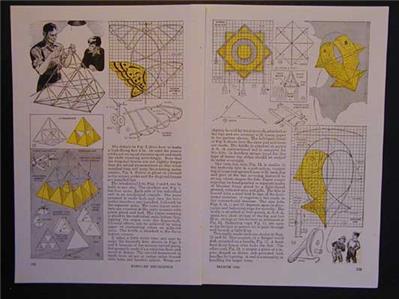 Kite How-To PLANS Box Tetrahedral-Pyramid Fish Star 