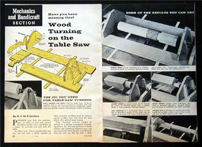 Wood Turning Jig Use Your Table Saw As Wood Lathe How To Build