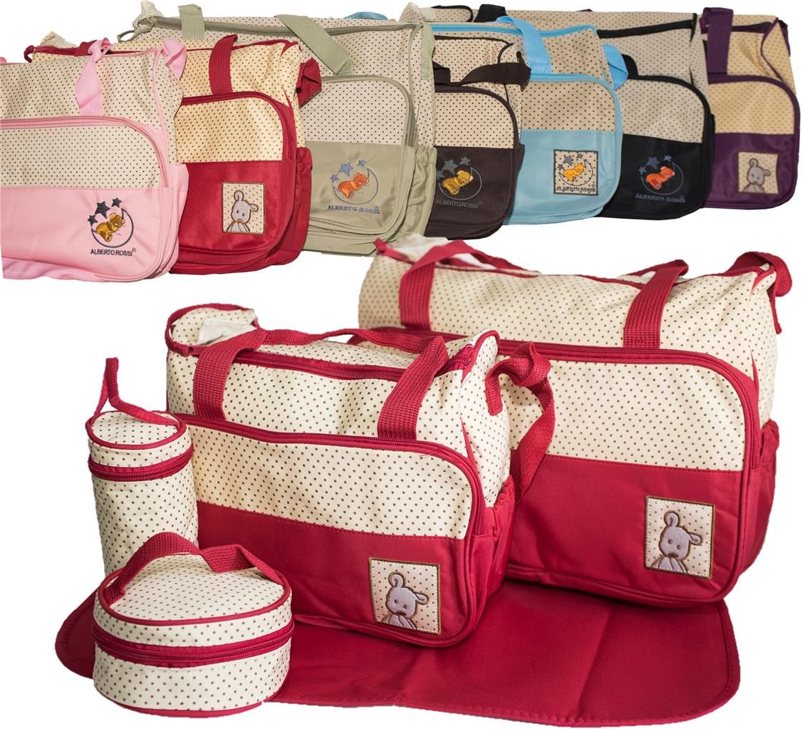 Changing Bags 5pcs Baby Nappy Changing Bag Set Diaper Bags Shoulder
