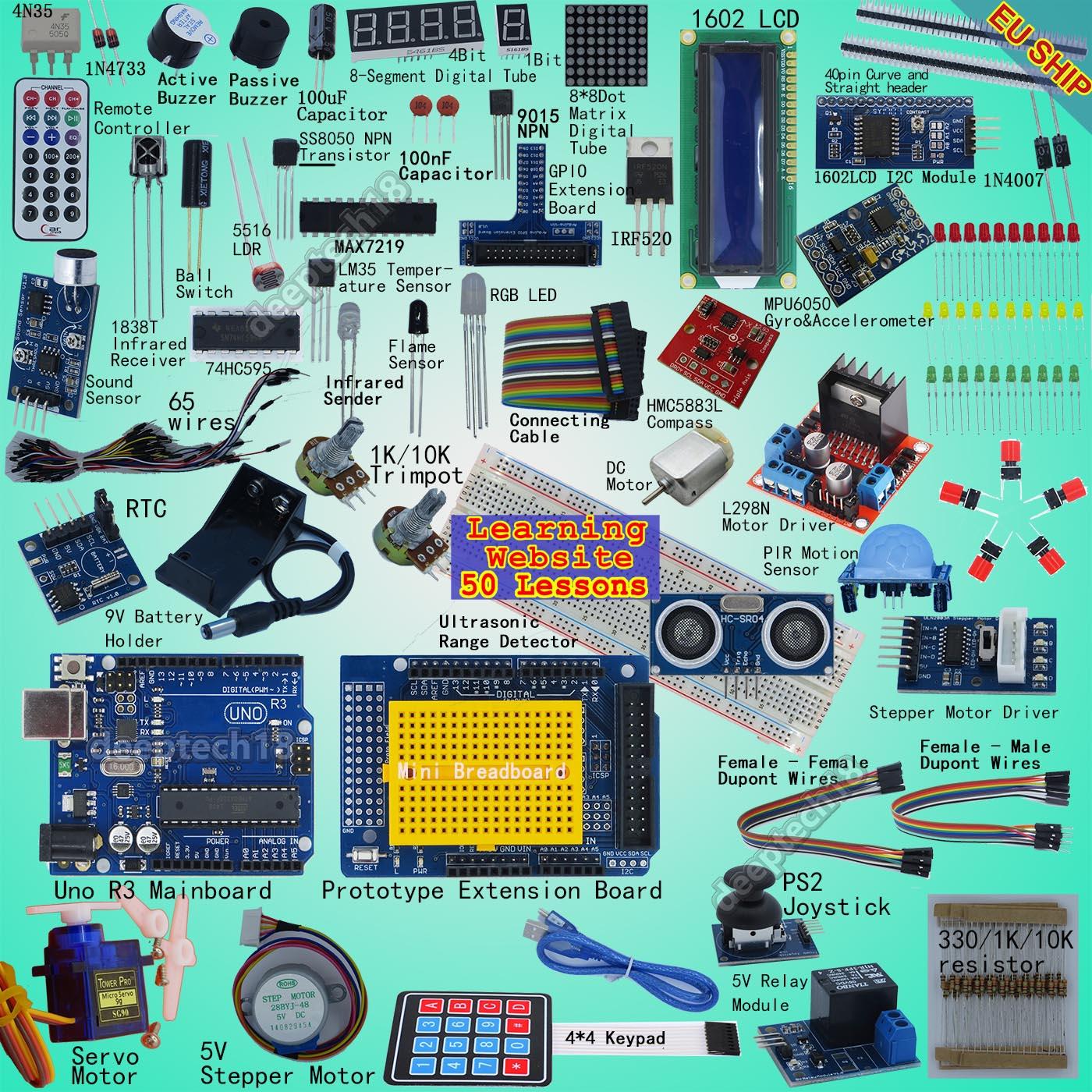 Professional Starter Kit Arduino Uno R3 Compatible Lcd Compass