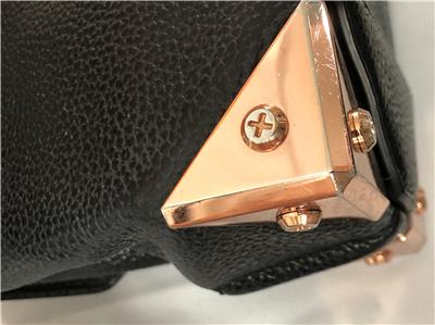 ALEXANDER WANG 'Marion Prisma' Black Pebbled Leather Crossbody Bag