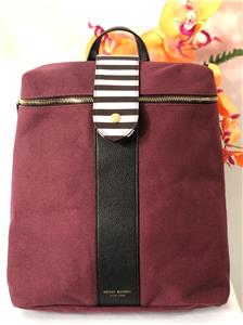 HENRI BENDEL Limited Edition Burgundy Canvas Stripe  display picture 1