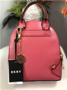 NWT DKNY Bryant Park Pink Saffiano Leather Mini Backpack  display picture 3
