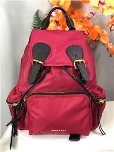 Burberry Canvas Backpack Plum Check Burberry Men main image 4