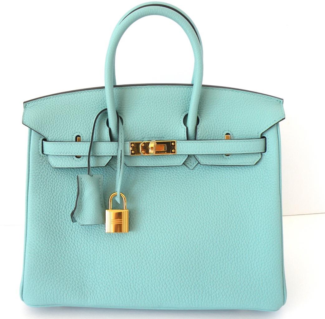 New Hermes Birkin Bag 25cm Blue Atoll Gold Hardware Togo 18yrs On We Are In Our 18th Year Now On Ebay From A Trused Er