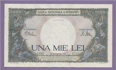 Romania Banca Nationala 1941 45 1000 Lei Pick 52a Pmg Epq Ebay