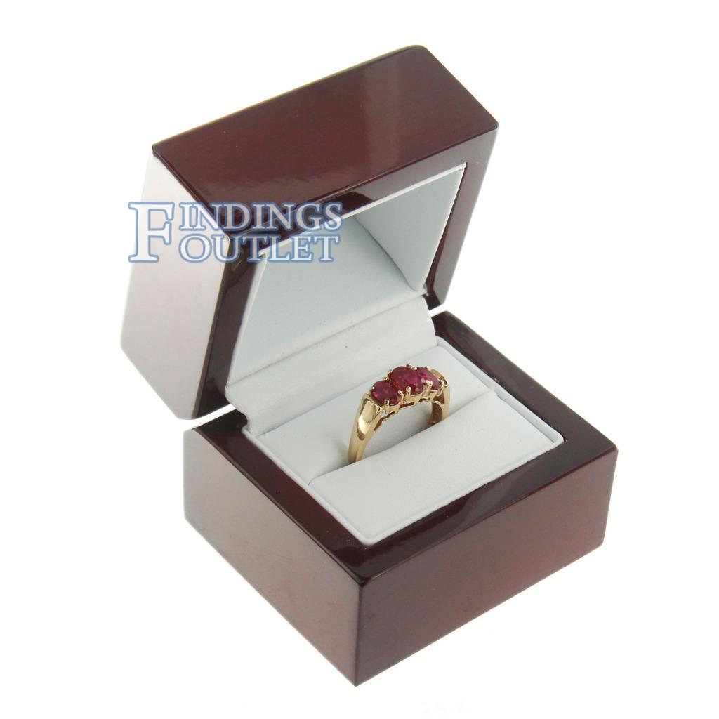 6 Rosewood Bracelet Jewelry Display Gift Boxes