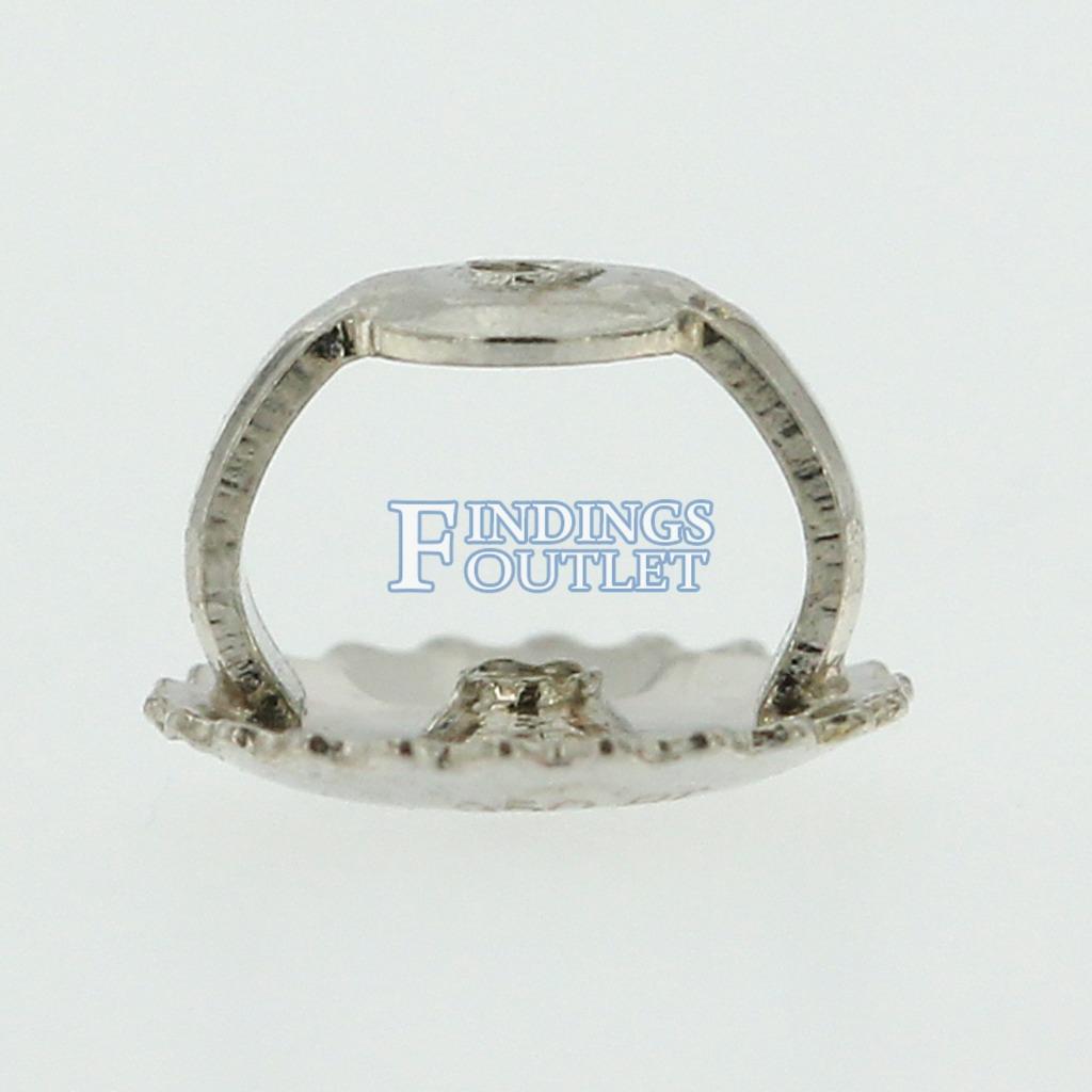 Solid 950 Platinum Replacement Single Screw Back Earnut Backing