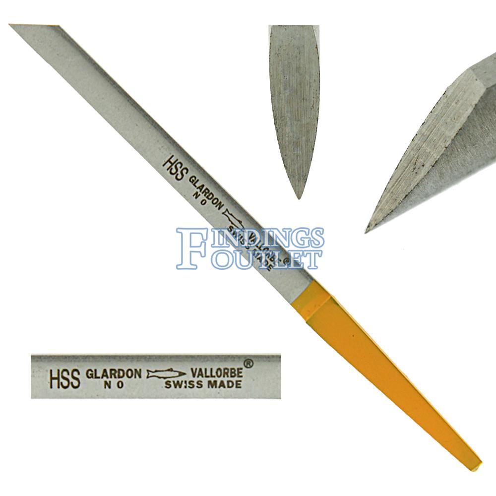 Glardon Vallorbe Swiss Graver Flat Round Knife Onglette Steel ALL