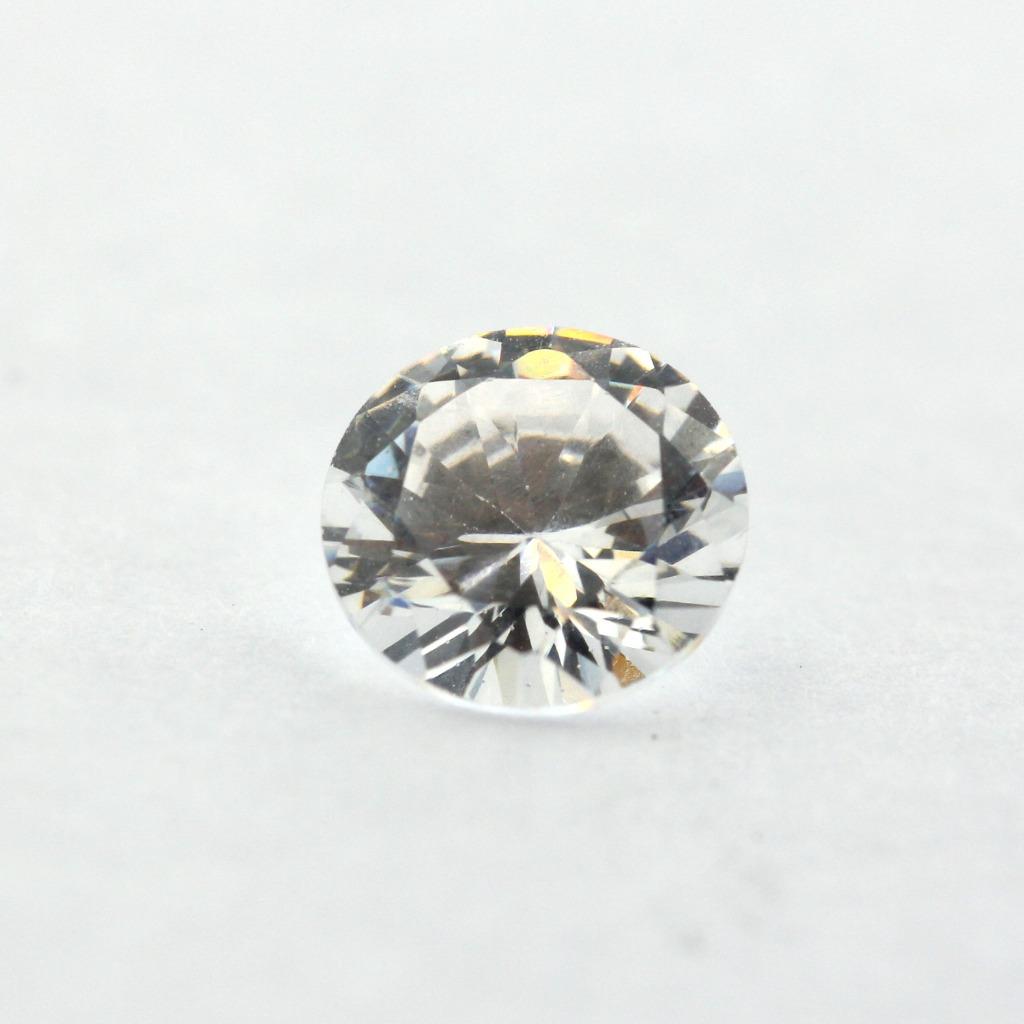 ちりこ様　PLリブ　OP36 Loose Round Cut Clear CZ Stone Single Cubic Zirconia April