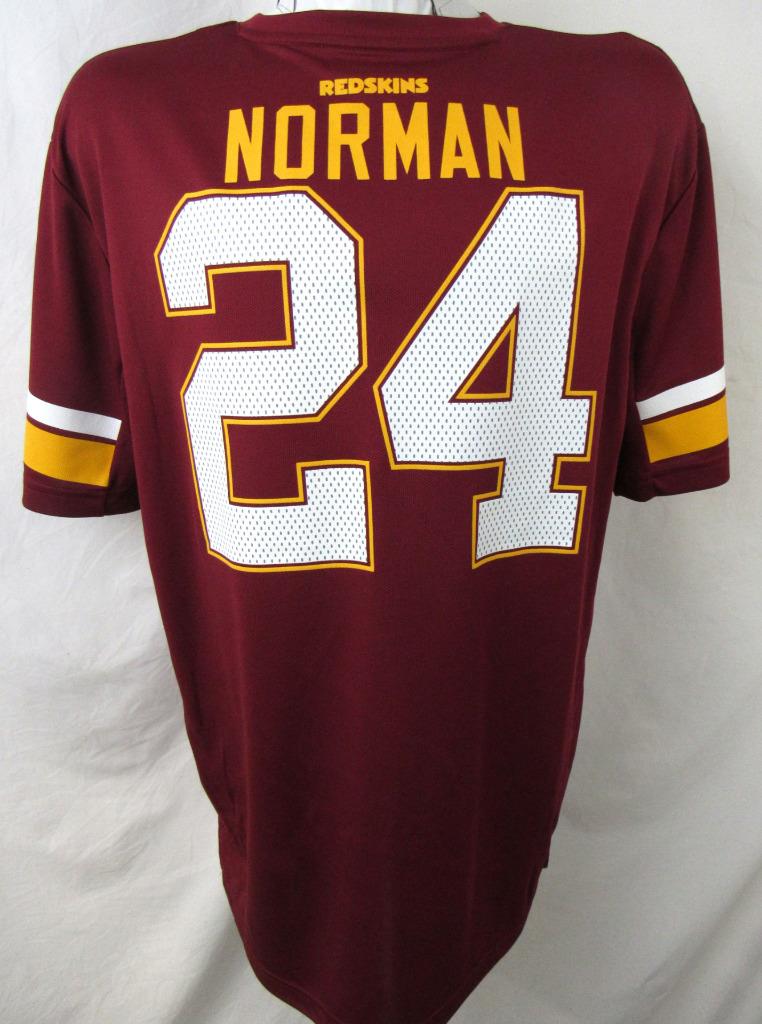 Washington Redskins Mens L or XL Screened Josh Norman 24 Jersey Shirt