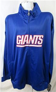 New York Giants Big Mens 3X 5X 7X 8X LT 3XT - 5XT Full Zip Track