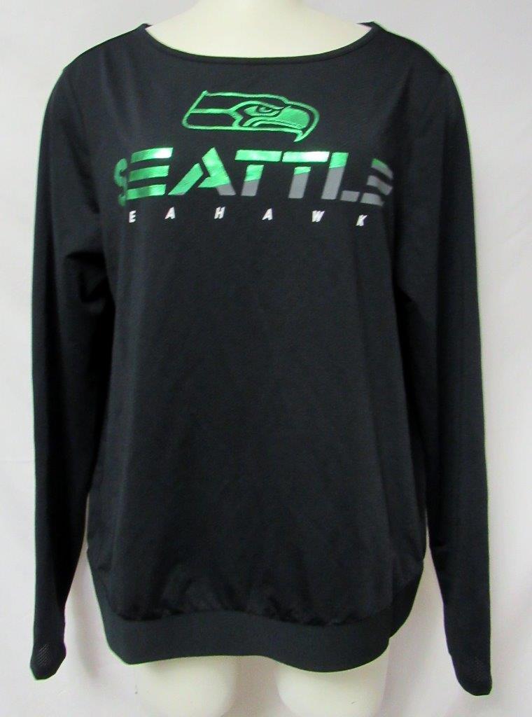 Touch Active Packers Seahawks or Broncos Womens XS or L Foil Print Shirt A1 2425 - Picture 9 of 11