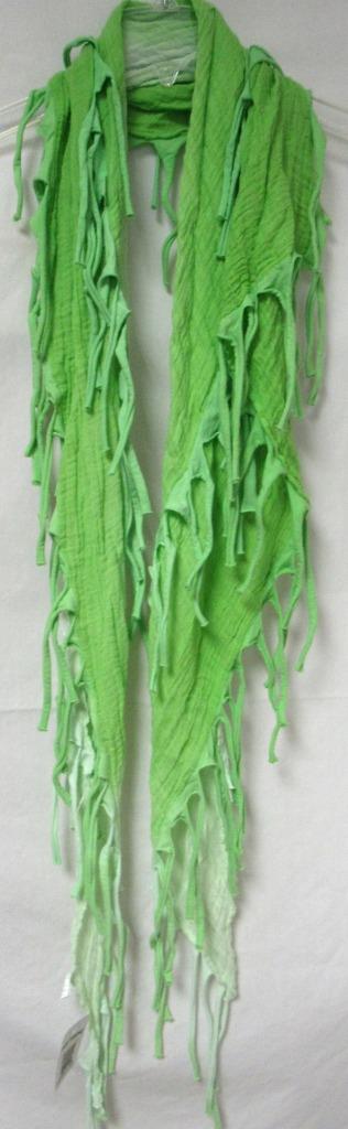 Women's Fringe Scarf, Neon Green or Pink E1 1234 - Picture 8 of 9