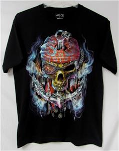Jay's Rock Men's Size Large Studded Glow in the Dark 4D