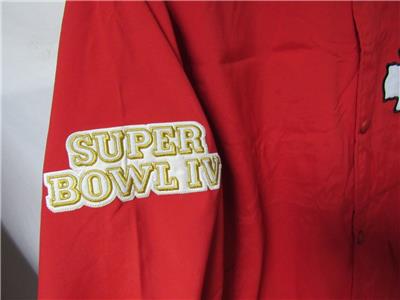 Kansas City Chiefs Men's Size Large Super Bowl IV Champions