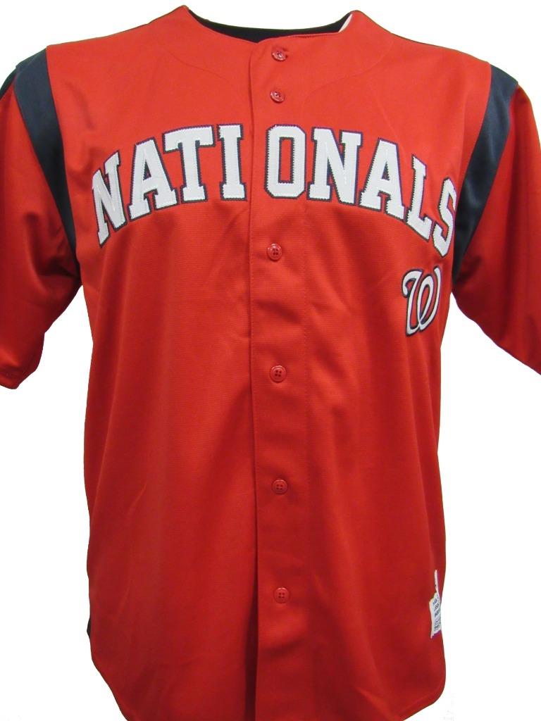 Washington Nationals Mens Medium Large XL & 2XL Embroidered Team Jersey