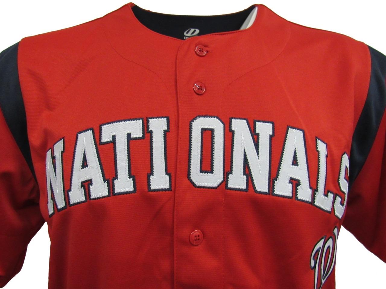 Washington Nationals Mens Medium Large XL & 2XL Embroidered Team Jersey