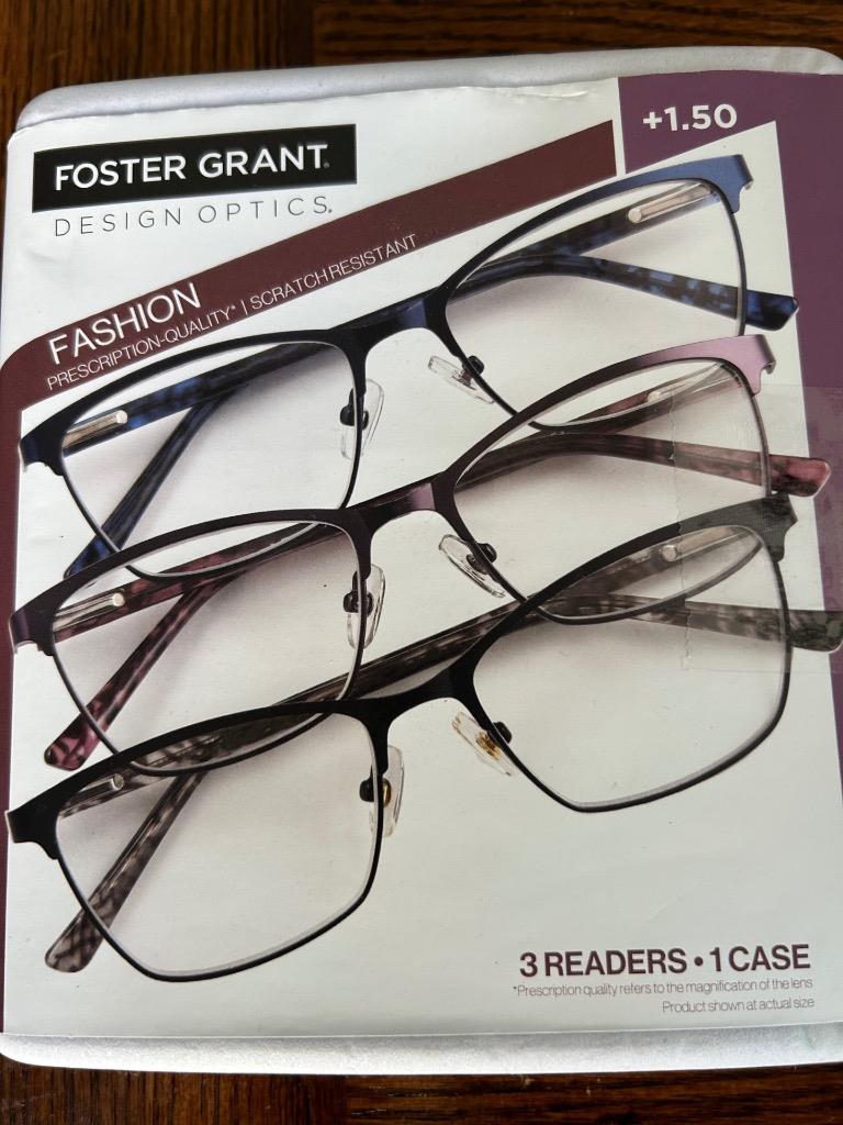 Foster grant 3 pack readers and 1 case fashion reading glasses you pick