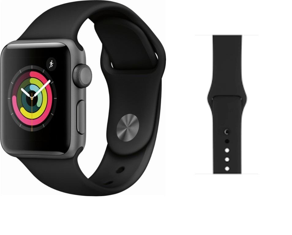 apple watch gen 3 series 3 38mm space gray aluminum