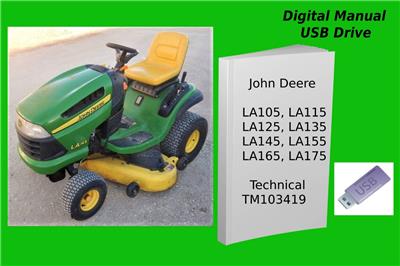 John Deere LA105 LA115 LA125 LA135 LA145 LA155 LA165 LA175 Manual