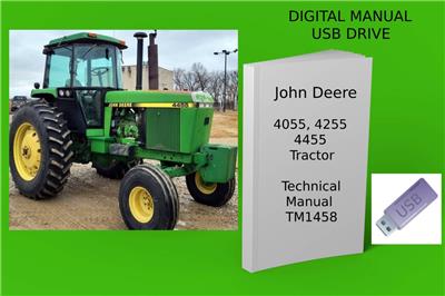 John Deere 4055 4255 4455 Tractor Service Repair Technical Manual