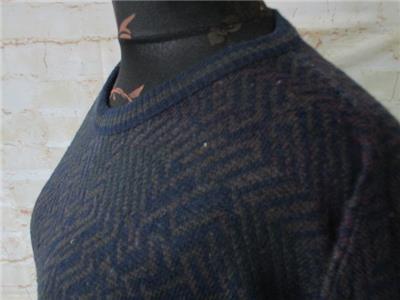 MENS BRANDINI SIZE XL VINTAGE 90s COSBY CREW NECK WOOL ...