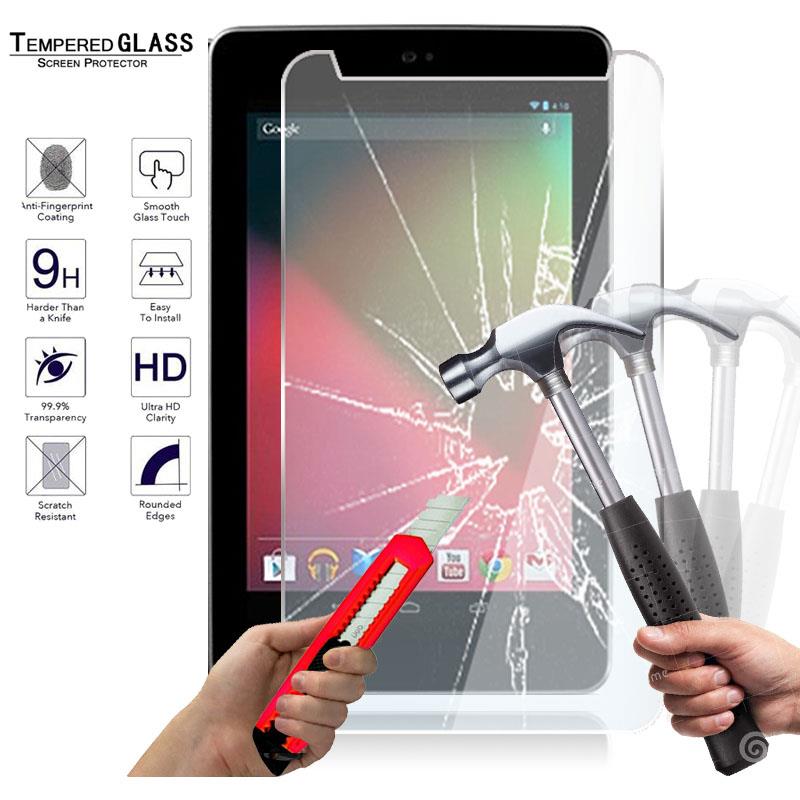 2 Pack Tempered Glass Screen Protector For Google Nexus 7 1st Gen 2012 Tablet