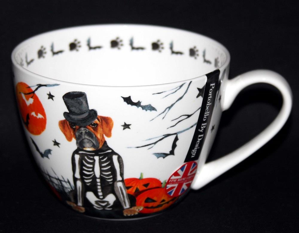 Portobello LRG Halloween Dog Cat Script Bone China Mug Soup Bowl UPick England eBay