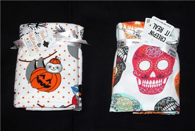 2 Deko Halloween Costume Sloth or Sugar Skulls Pique Hand ...