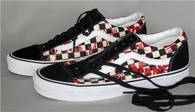 VANS★STYLE 36★チェック柄★兼用★CHECKERBOARD DARK CITRON New Vans Style 36 Checkerboard Dark Citron Green Sneakers