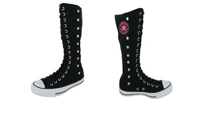 neon pink converse
