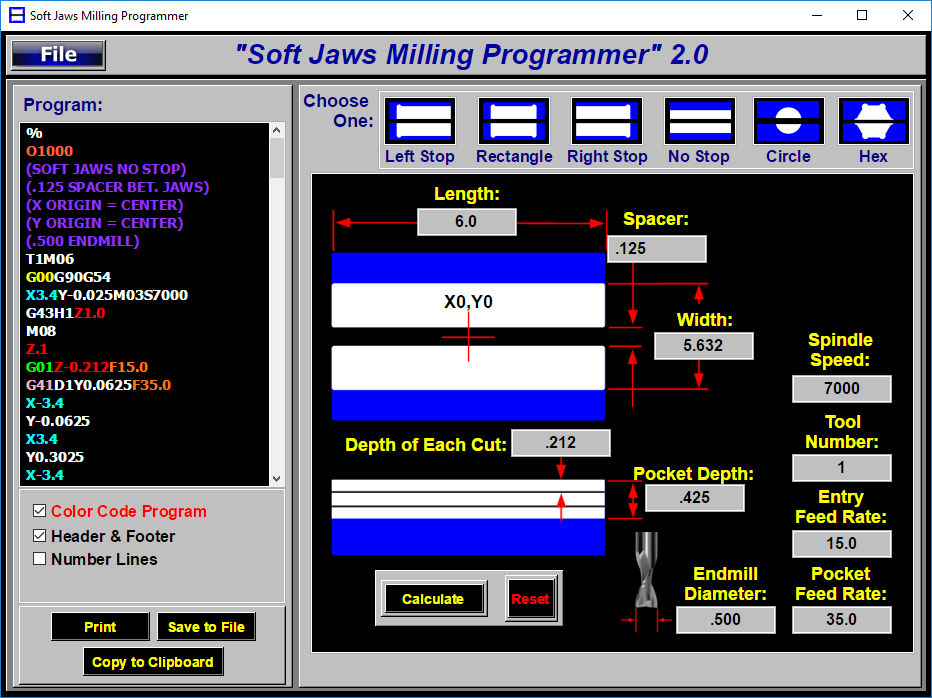 Soft Jaws Milling & Dimensions Programming Software for Kurt CNC Mill
