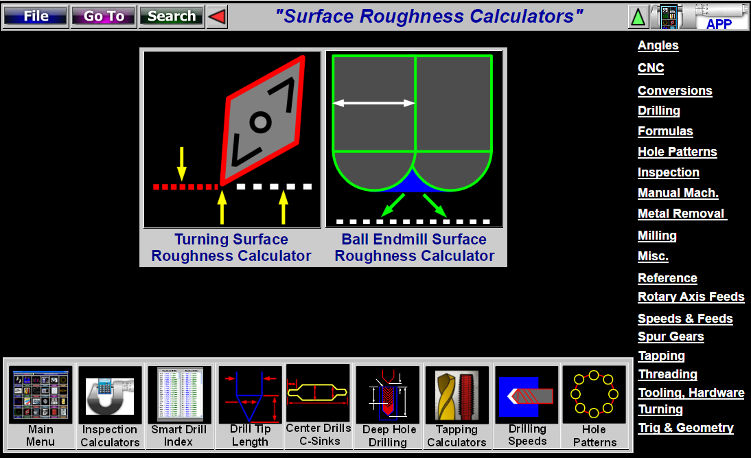 CNC Lathe Turning Surface Roughness Calculator Software Sanvik Carbide