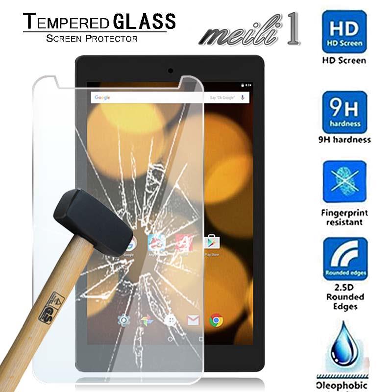 2 Pack Tablet Tempered Glass Screen Protector For Argos Bush Spira B3 8 inch