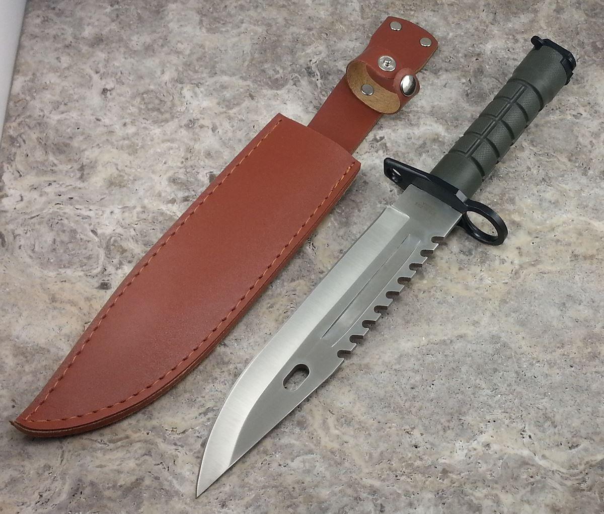 13" TACTICAL SURVIVAL M9 Military COMBAT Fixed Blade Hunting