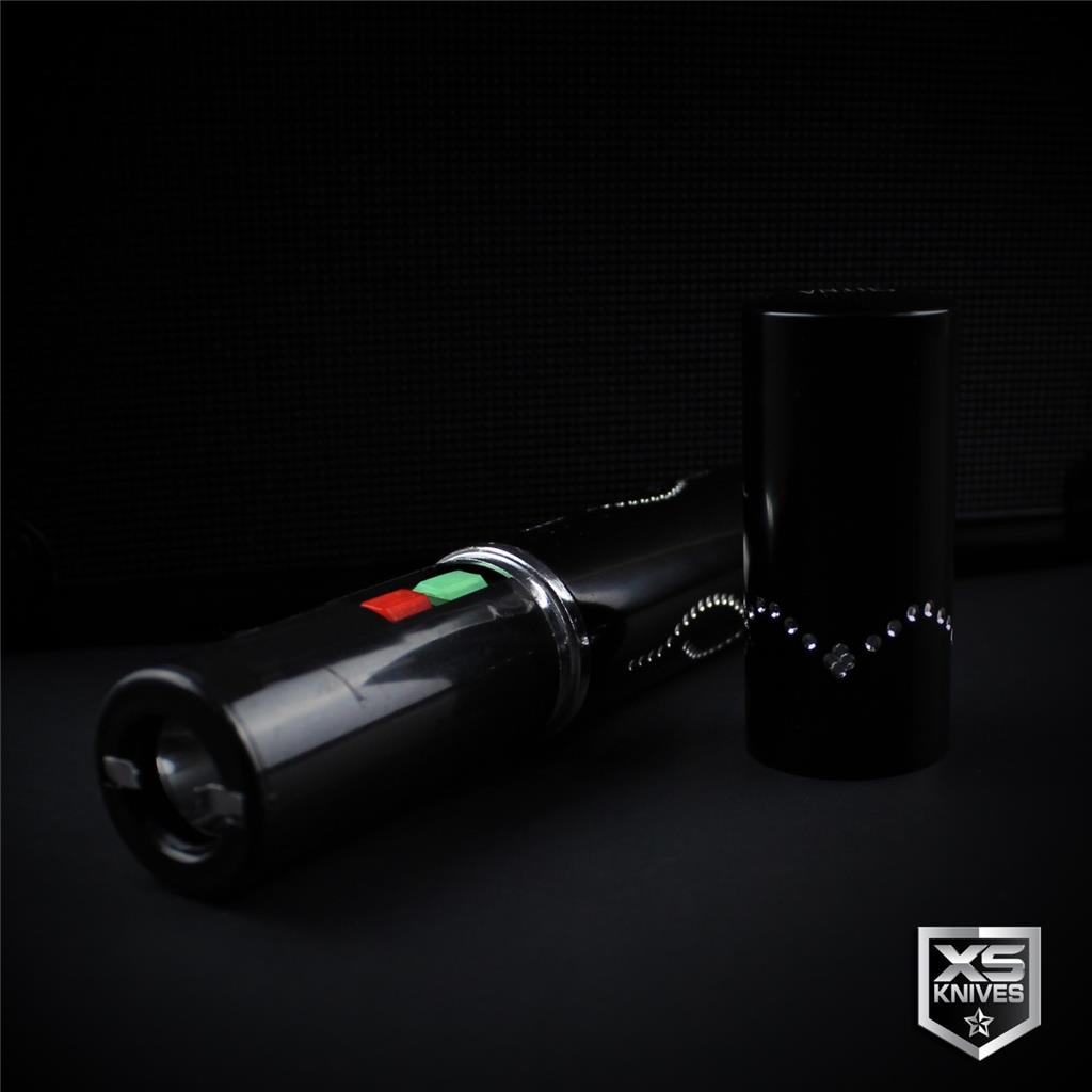2pc Defender Black Lipstick Stun Gun + Slider Key Chain Taser Kit Rechargeable eBay
