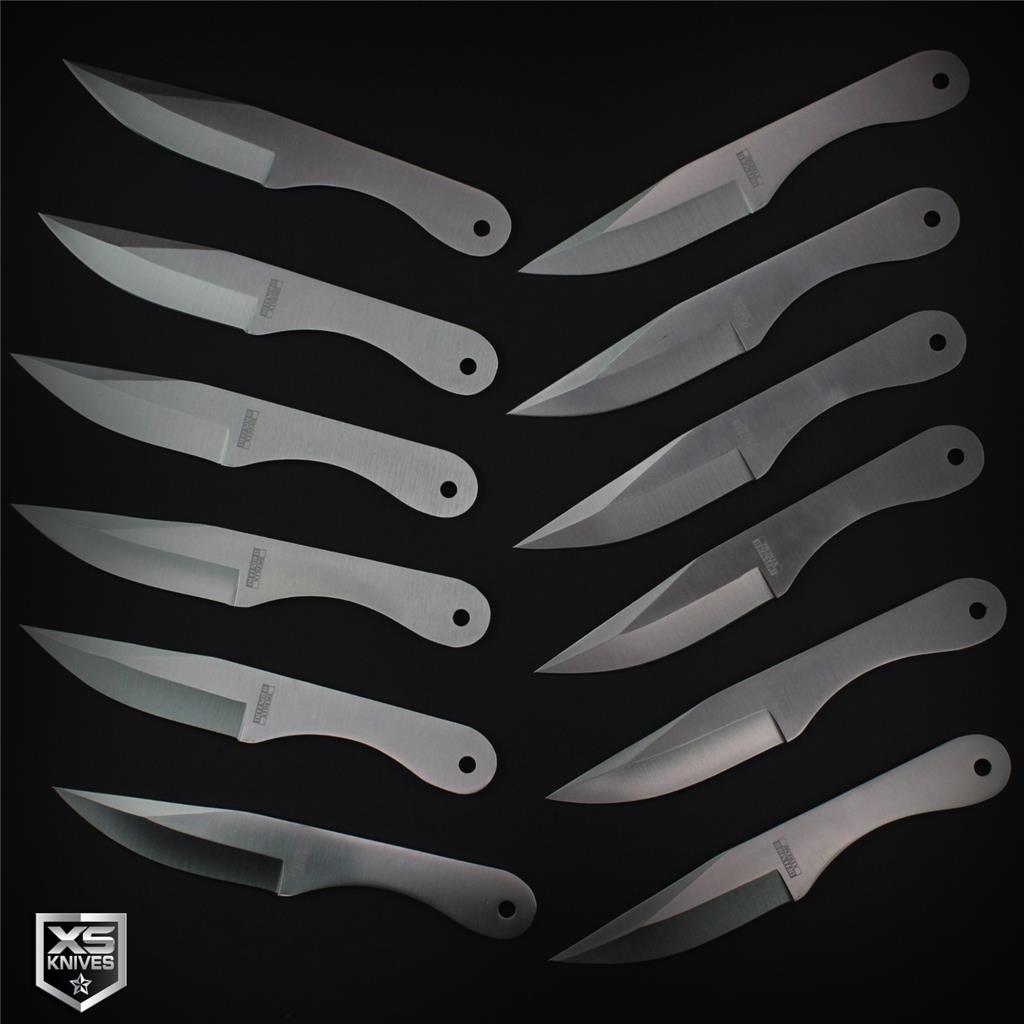 12pc Ninja THROWING KNIVES Ninja Kunai Throwers 6" Stainless Set w