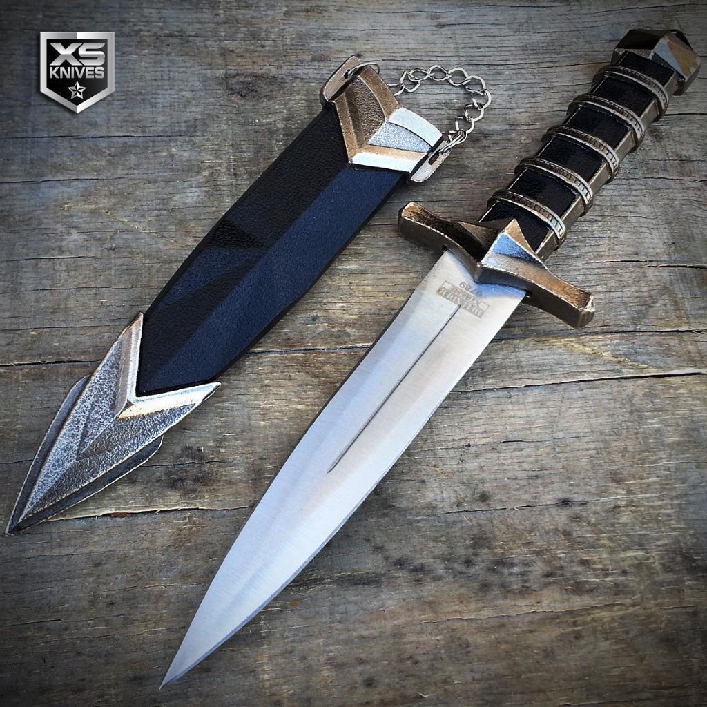 11 Ornate Dark Assassin Fantasy Dagger Fixed Blade Collectors Medieval Knife Ebay Fantasy knives designed primarily for show.