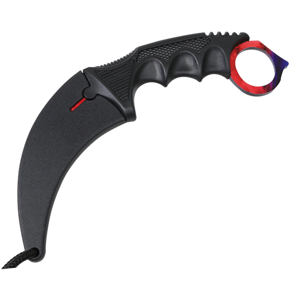 Tactical MARBLE FADE ICE & FIRE Hunting Karambit Fixed ...