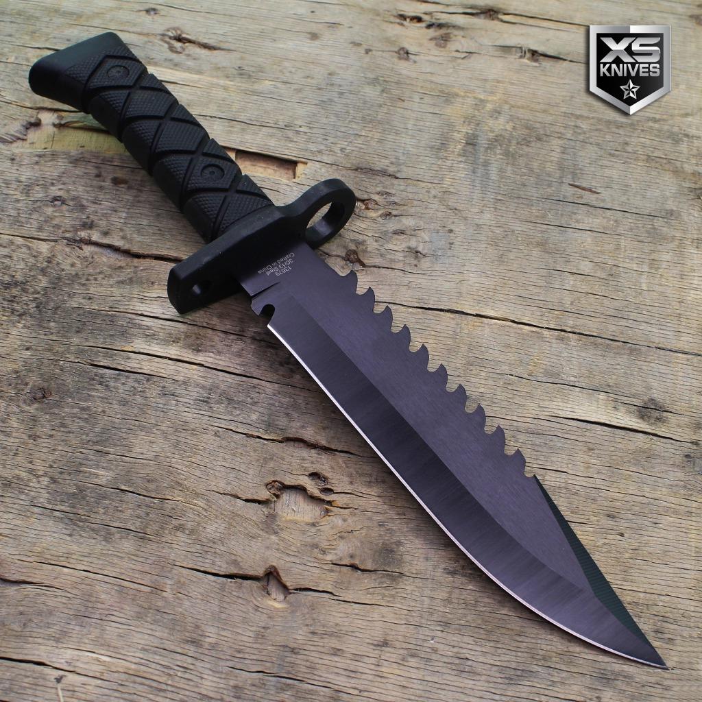 13.5" MILITARY TACTICAL Hunting FIXED BLADE BOWIE Army SURVIVAL Knife