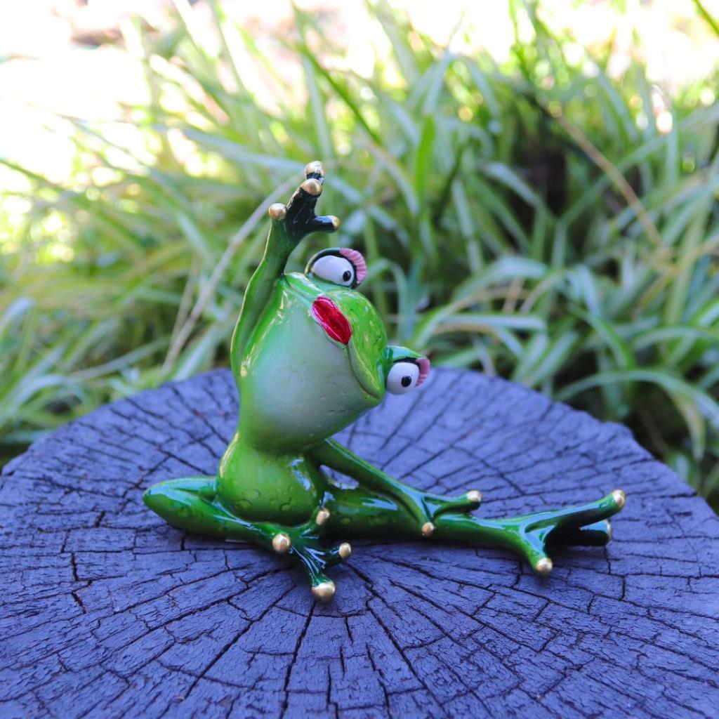 Yoga Frogs Frog Decorative Celebrity Figurines Funny Garden Home Décor Ornament - Picture 14 of 16
